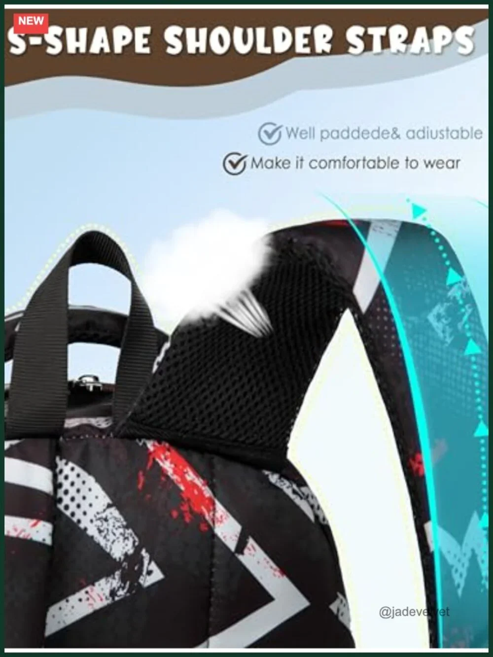 17 inch Kids Backpack with Laptop Compartment School Bookbag